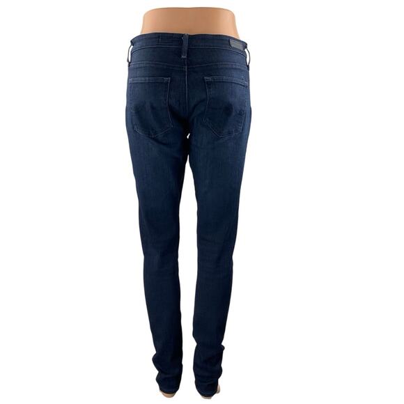 Adriano Goldschmied The Farrah Skinny Dark Blue High Rise Denim Jeans Size 27 - Picture 3 of 5